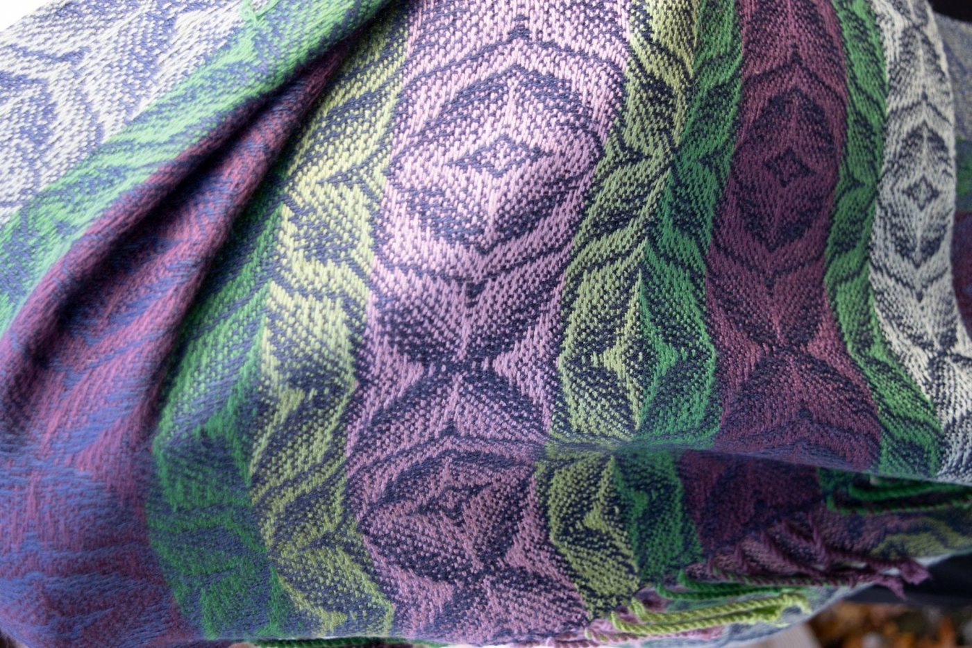 Dark Gardens Handwoven Shawl