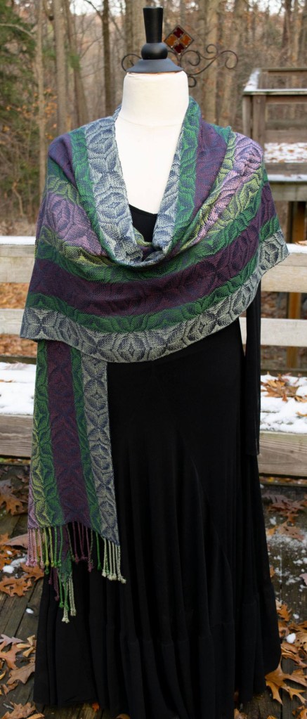 Shawl up for auction at the July 20 The Heat Stays On event at The Village Pub in Ortonville, MI