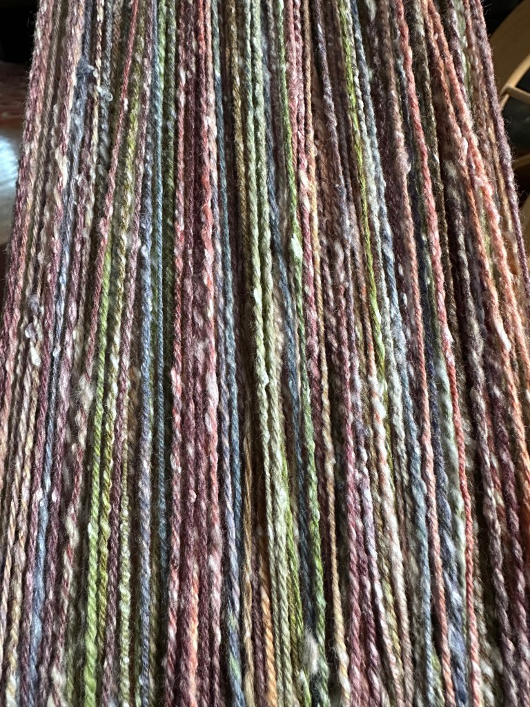 Close up of yarn