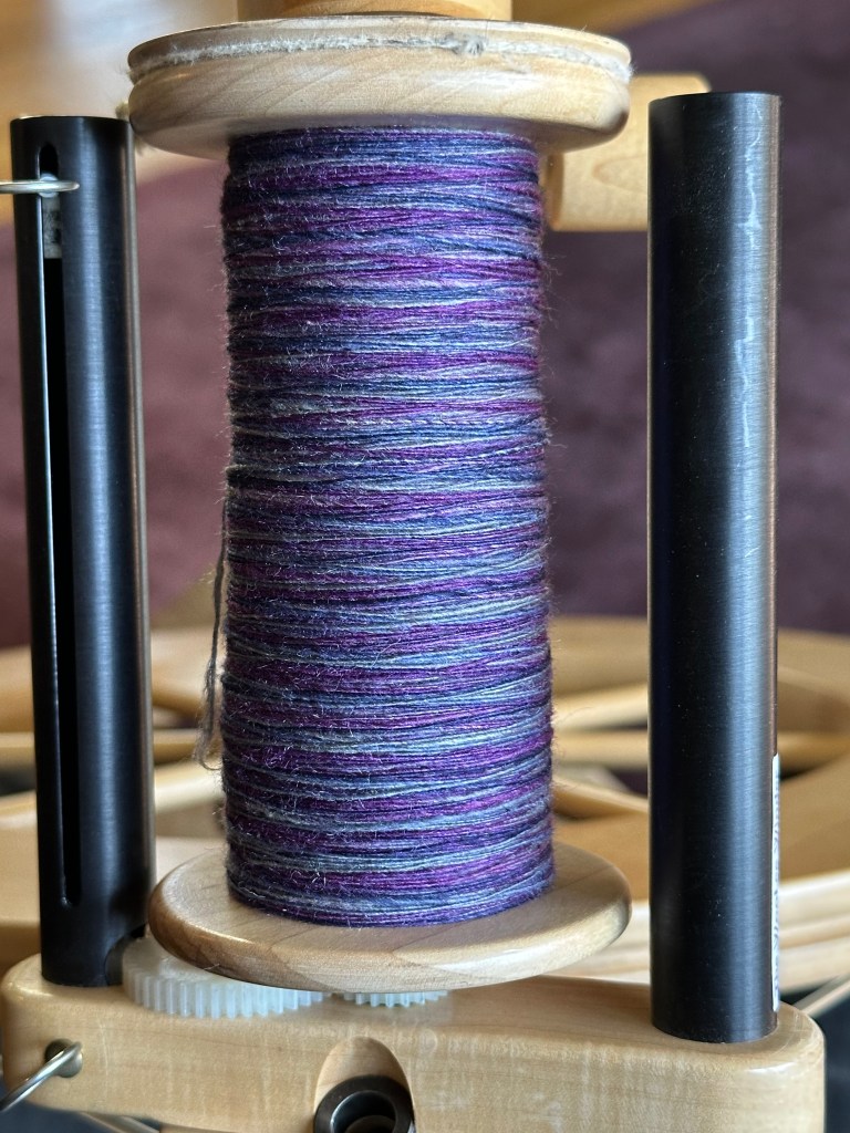 Yarn on a bobbin